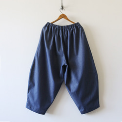 ■夏夏SALE■88ｃｍ丈 涼DENIM甘織デニム ゆったり夏のバルーン ボールパンツ ゴム穴付き H21E 2枚目の画像