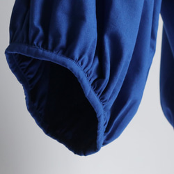 ●最終PRICE●８５ｃｍ丈ナチュラル コットン100％リボン 裾ギャザー夏の ボール バレル パンツ H27E 8枚目の画像