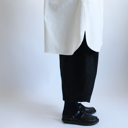 ◆秋の装いPRICE◆ラスト１点！オックスフォード コットン100％ナチュラル ロングシャツ羽織り前開きコート白H26A 8枚目の画像