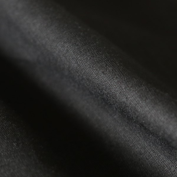 【 最終PRICE 】柔らかコットン100％スキッパー ロングシャツ ゆったりビックシルエット黒G71 5枚目の画像