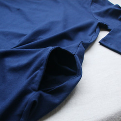*ラスト１点！『最終SALE』しっとり厚地とろみTシャツ・カットソー生地タートルネック七分袖ワンピースK79D 8枚目の画像