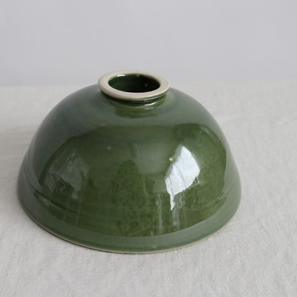 anvai インテリア 陶器でつくる ランプシェード  ペンダントライト 【ボール型】  LED対応 グリーン S53A 3枚目の画像