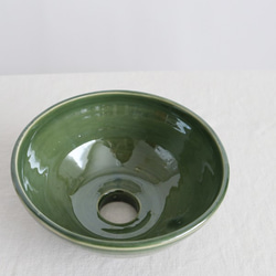 anvai インテリア 陶器でつくる ランプシェード  ペンダントライト 【ボール型】  LED対応 グリーン S53A 4枚目の画像