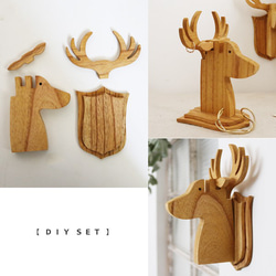 ラスト1。クリスマスPRICEステインウッドDIY用パーツ『鹿