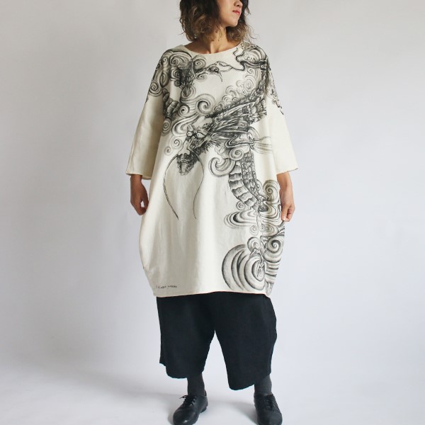 ハンドメイド作家さん　リネンワンピース 楽天市場】 [ 水越みさとさんコラボ ] リネンブレンドマーメイド