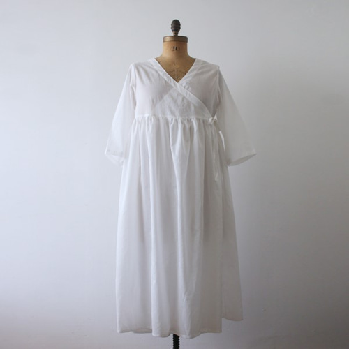 gasa カシュクールワンピース 羽織り リネン100％ gasa カシュクール