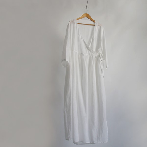 風・纏衣 カシュクール ワンピース 」コットン100%羽織りコート