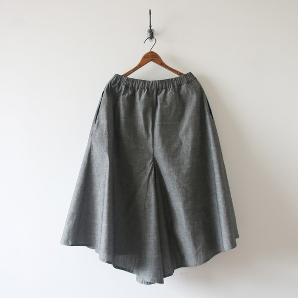 「布重ね 燕尾 スカート」デニム 贅沢 多重ロング丈ゆったりスカートR99B(sk013) 10枚目の画像