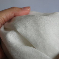 「白を着る」上質 紗織リネン麻コットン生地タック＆ギャザー オーバー スモック シャツF18（sh010) 10枚目の画像