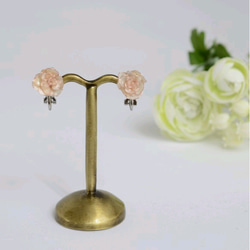 福袋乳白色玫瑰戒指&amp;耳環/耳環套裝（數量有限） 第3張的照片