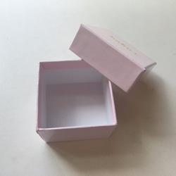 ピアス・リング・小物用ケース【箔押し無／10個セット／ピンク】（50×50×38／20）貼り箱ギフトボックス 8枚目の画像
