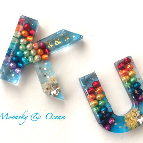 MISERYカート　アルファベット　レジンキーホルダー MISERY様専用カート アルファベット レジンキーホルダー 作家のための