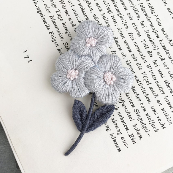 ＜受注制作＞蓮の花のブローチ　はす　シルバー　C008 受注制作＞蓮の花のブローチ はす シルバー C008