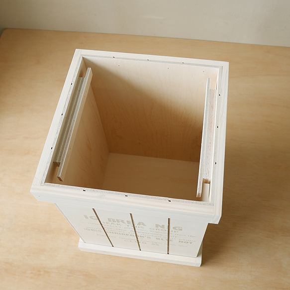 おしゃれ シンプル ダストボックス No.13 木製 3枚目の画像