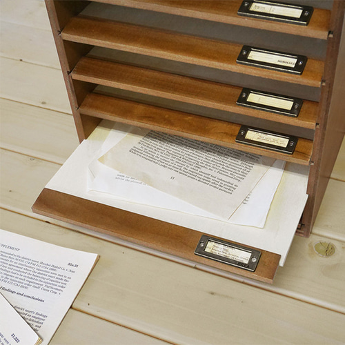 書類ケース レターケース6段 ダークブラウン BREA-1182DB その他