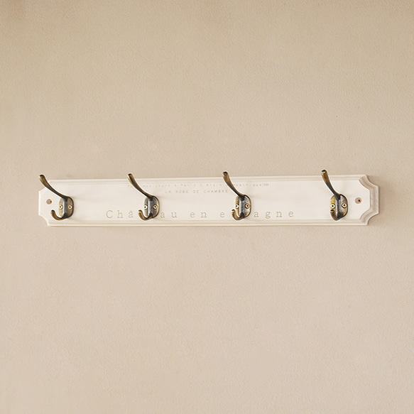 The Olde Farmhouse 壁掛けフック ホワイト　セレクト6点 おしゃれ アンティークフック 50cm ホワイト BREA-1520 その他