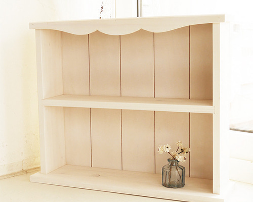 まーみん　カントリー棚2台　お引取り フレンチカントリー食器棚｜無垢パインキッチン収納