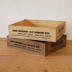 木箱 カントリーボックス LL　BREA-1424 1枚目の画像