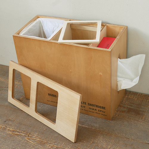 分別ダストボックス＆ティッシュケース ゴミ箱 BREA-1582 ゴミ箱