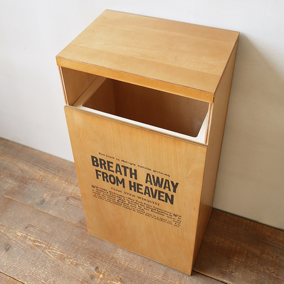おしゃれ 木製 ふた付き ダストボックス 35L用 ゴミ箱 BREA-1597 2枚目の画像