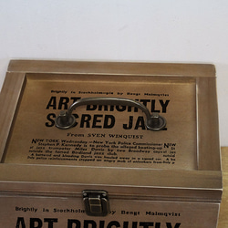 アンティーク ふた付きボックス ダークブラウン 取っ手付き 1624-DB 2枚目の画像