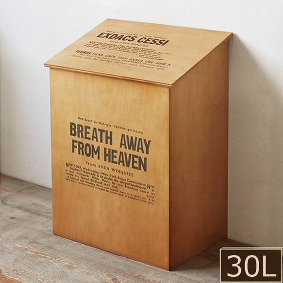 【NEW】【引取可能】30L対応ゴミ箱ハンドメイド アンティーク風ダストボックス おしゃれ ふた付き ダストボックス 30L用 ゴミ箱 BREA-1595BR ゴミ箱
