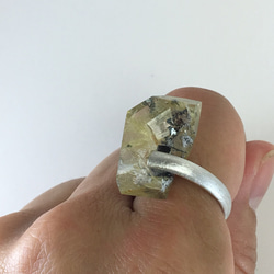 ルチルクォーツ シルバーリング  Rutile quartz silver ring 2枚目の画像