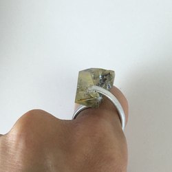 ルチルクォーツ シルバーリング  Rutile quartz silver ring 3枚目の画像