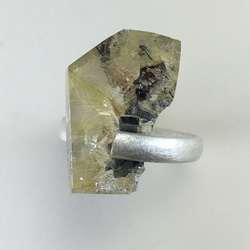 ルチルクォーツ シルバーリング  Rutile quartz silver ring 5枚目の画像