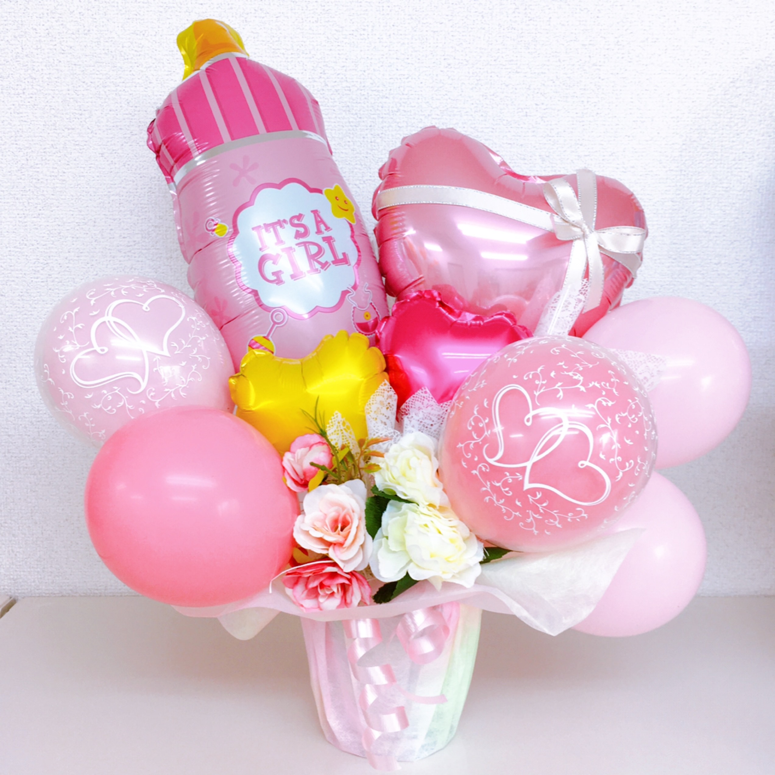 バルーン　バルーンギフト　出産祝い　1stバースデー　ベビー誕生日　バルーン出産祝い　バルーンプレゼント　　卓上バルーン