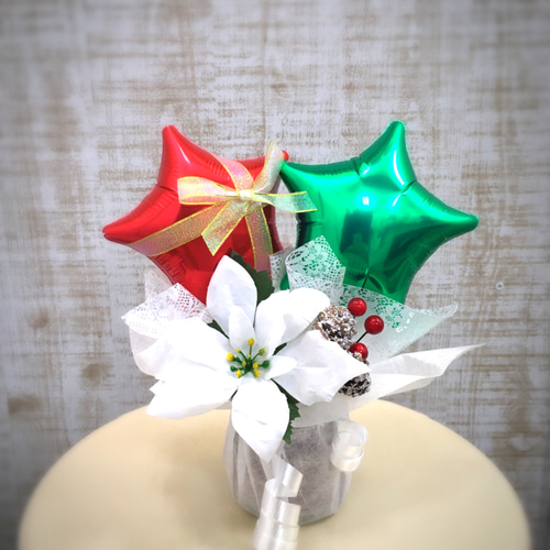 【和菜様】12/24 岩手 ご自宅着 卓上バルーン バルーンギフト 発表会 バルーンギフト K | Smile Cake 盛岡