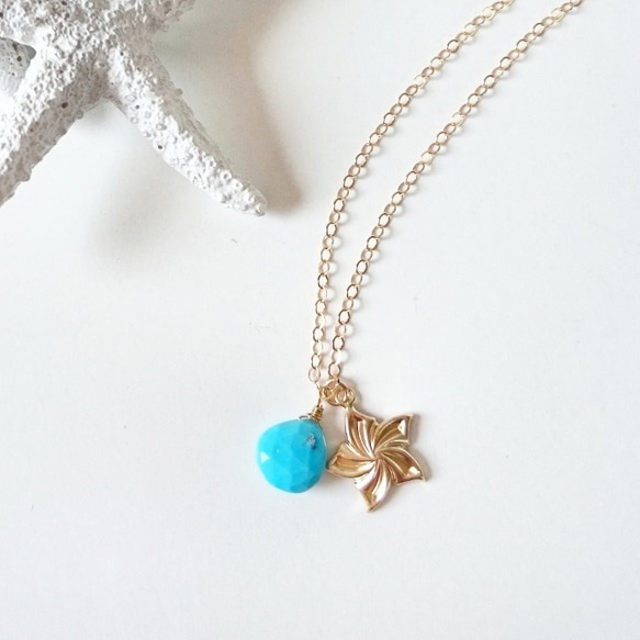スリーピングビューティターコイズネックレス ネックレス・ペンダント
