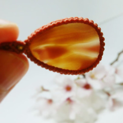 アゲート 天然石マクラメ編みペンダント 6枚目の画像