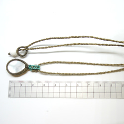 マザーオブパール マクラメ編みネックレス 5枚目の画像