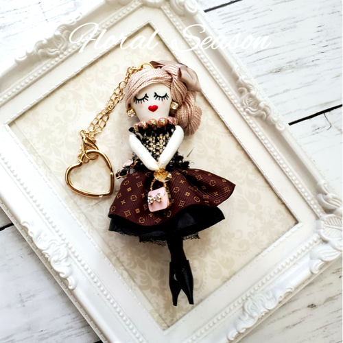 ルルベちゃん（ブラウンタイプ） バッグチャーム Floral Season 通販 