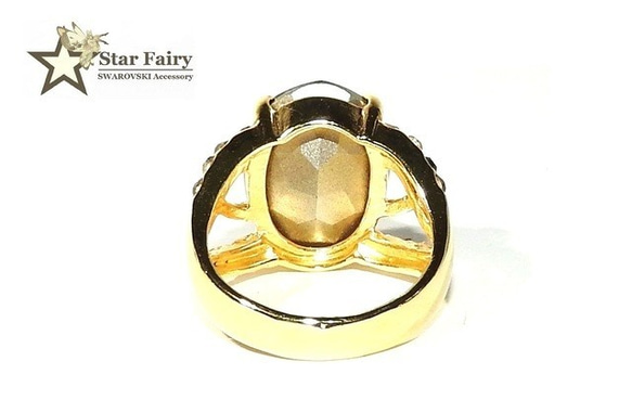 ☆ 新作 ☆ SWAROVSKI バーガンディ ジュエリーリング Ⅲ 4枚目の画像