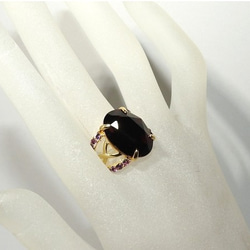 ☆ 新作 ☆ SWAROVSKI バーガンディ ジュエリーリング Ⅲ 5枚目の画像