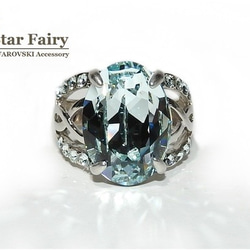 ☆ 新作 ☆ SWAROVSKI ライトアゾレ ジュエリーリング Ⅲ 2枚目の画像