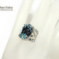 ☆ 新作 ☆ SWAROVSKI ライトアゾレ ジュエリーリング Ⅲ 4枚目の画像