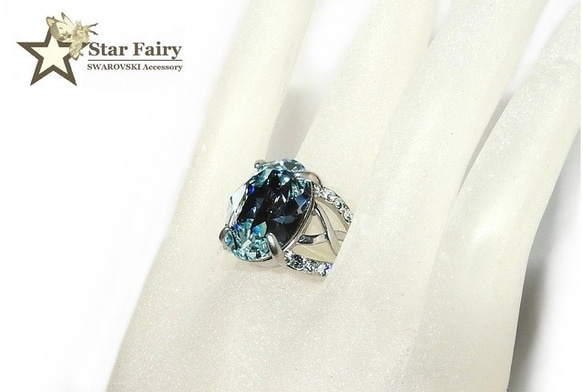 ☆ 新作 ☆ SWAROVSKI ライトアゾレ ジュエリーリング Ⅲ 4枚目の画像