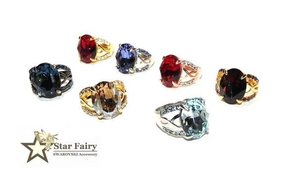 ☆ 新作 ☆ SWAROVSKI ライトアゾレ ジュエリーリング Ⅲ 5枚目の画像
