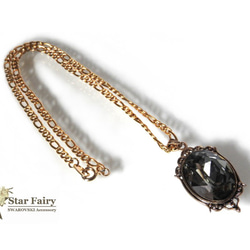 ☆新作☆ SSWAROVSKI 25mm ブラックダイヤモンドネックレス 2枚目の画像