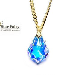 SWAROVSKI 22mm クリスタルAB ネックレス 1枚目の画像