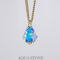 SWAROVSKI 22mm クリスタルAB ネックレス 2枚目の画像