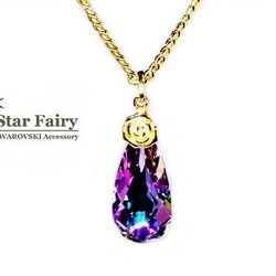 24mm スワロフスキーネックレス（クリスタルヴィトラルライト） 1枚目の画像