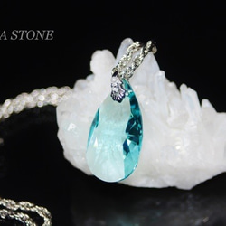 28mm スワロネックレス / アンティークグリーン 2枚目の画像