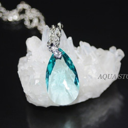 28mm スワロネックレス / アンティークグリーン 3枚目の画像