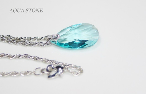 28mm スワロネックレス / アンティークグリーン 5枚目の画像