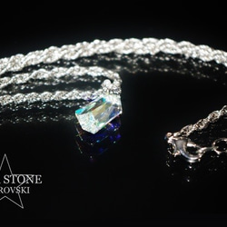 SWAROVSKI ネックレス / 18mmクリスタルAB 1枚目の画像