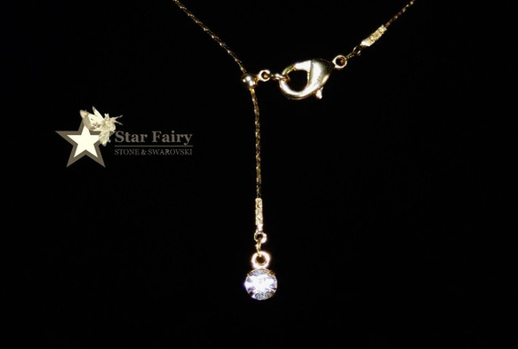 SWAROVSKI ゴールデンシャドーネックレス 5枚目の画像